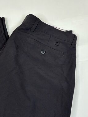 FJ Foot Joy Pants Mens 36x34 Black Performance Stretch Golf Outdoor Chinos
